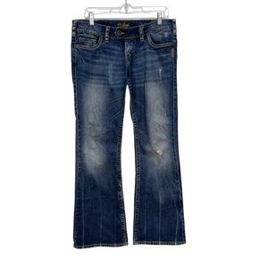 Silver Jeans Tuesday Low Rise Bootcut Jeans Dark Wash Stretch Womens 30